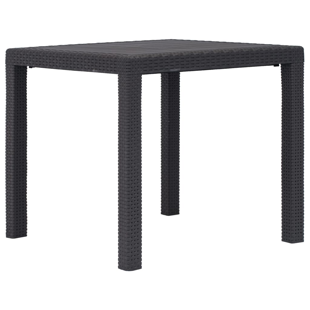 Hagebord 79X79X72 Cm Plast Rottingdesign Brun
