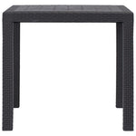 Hagebord 79X79X72 Cm Plast Rottingdesign Brun