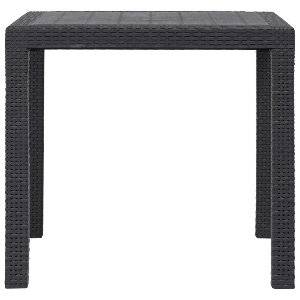 Hagebord 79X79X72 Cm Plast Rottingdesign Brun