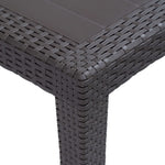Hagebord 79X79X72 Cm Plast Rottingdesign Brun