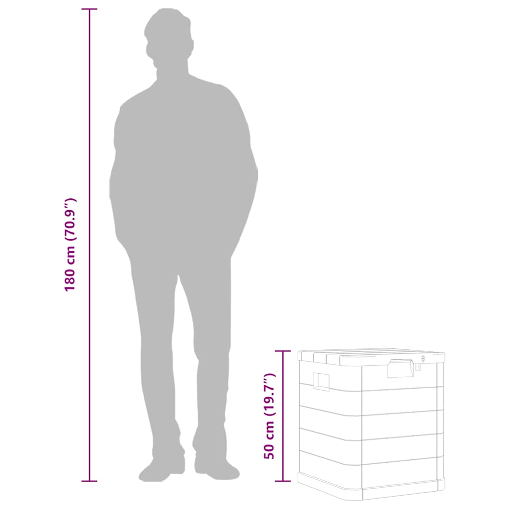 Putekasse 90 L Antrasitt