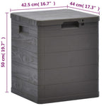 Putekasse 90 L Brun