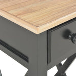 Sidebord Svart 27X27X65,5 Cm Tre