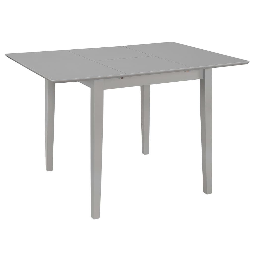 Uttrekkbart Spisebord Grå (80-120)X80X74 Cm Mdf