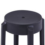 Stablekrakker 4 Stk Svart Plast
