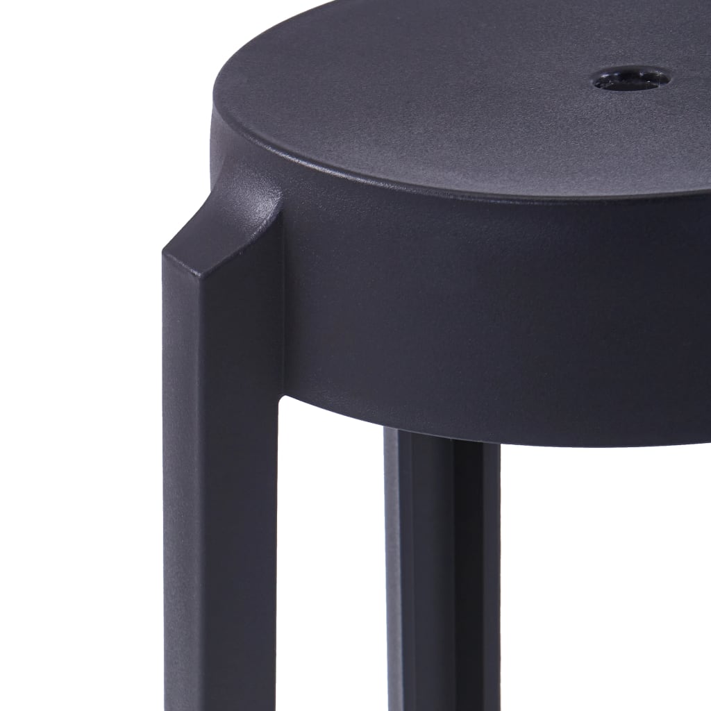 Stablekrakker 4 Stk Svart Plast