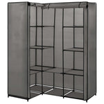 Hjørnegarderobe Grå 130X87X169 Cm