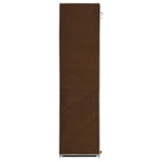 Garderobe Med Skap Og Stenger Brun 150X45X175 Cm Stoff