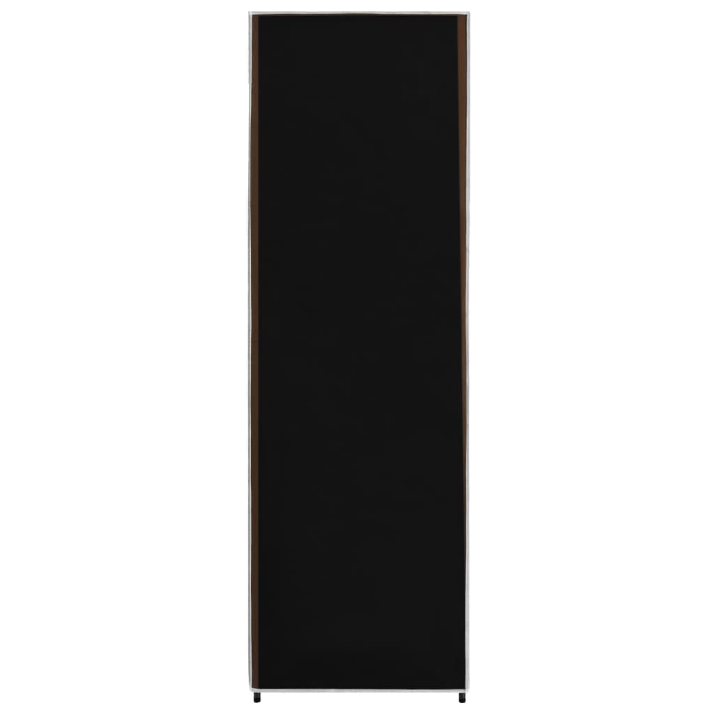 Garderobe Svart 87X49X159 Cm Stoff