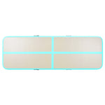 Oppblåsbar Gymnastikkmatte Med Pumpe 400X100X10 Cm Pvc Grønn