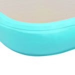 Oppblåsbar Gymnastikkmatte Med Pumpe 500X100X10 Cm Pvc Grønn