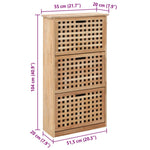 Skoskap 55X20X104 Cm Heltre Valnøtt
