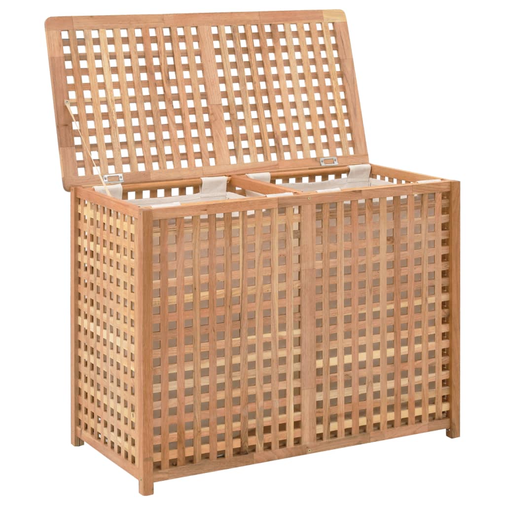 Skittentøyskurv 87,5X46X67 Cm Heltre Valnøtt