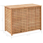Skittentøyskurv 87,5X46X67 Cm Heltre Valnøtt
