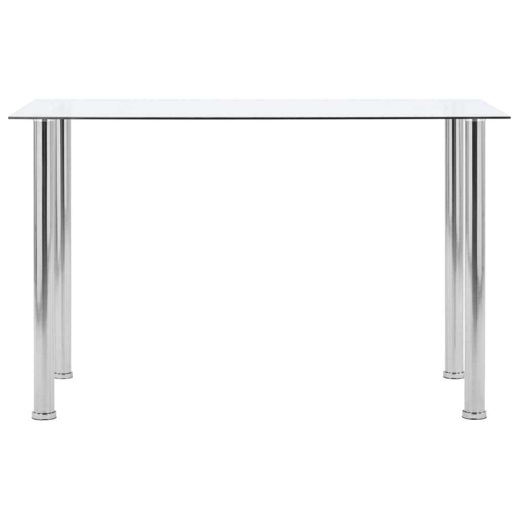 Spisebord Gjennomsiktig 120X60X75 Cm Herdet Glass