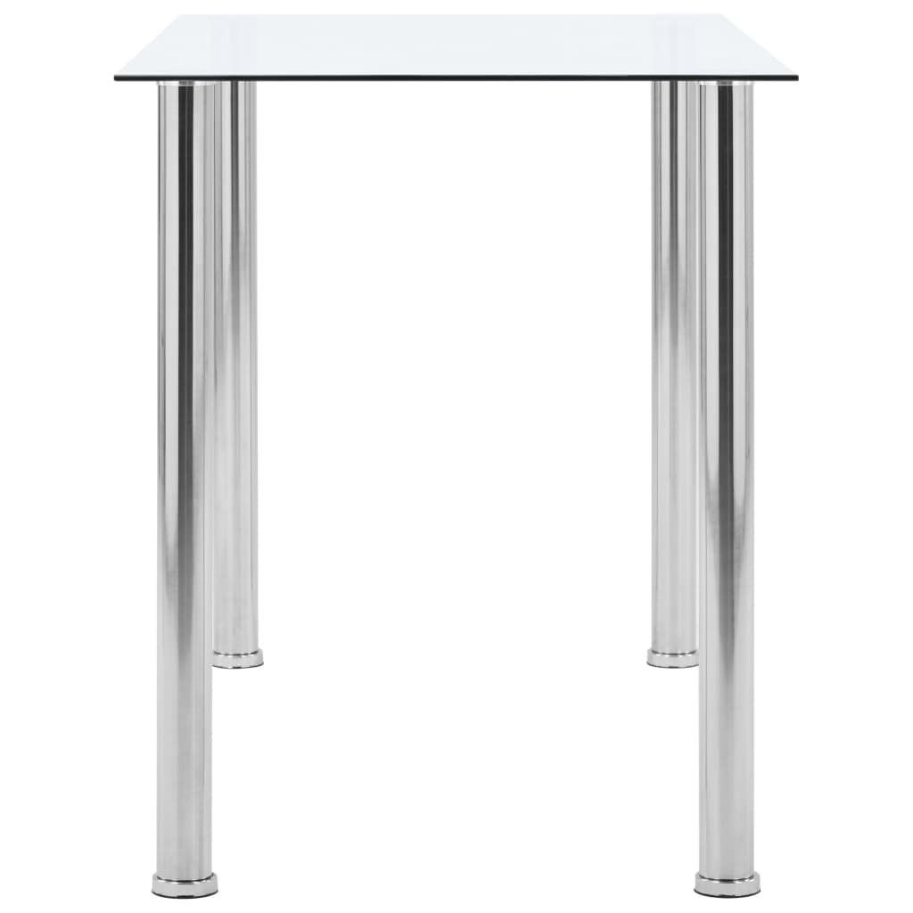 Spisebord Gjennomsiktig 120X60X75 Cm Herdet Glass