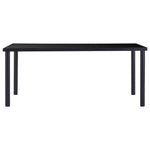 Spisebord Svart 180X90X75 Cm Herdet Glass