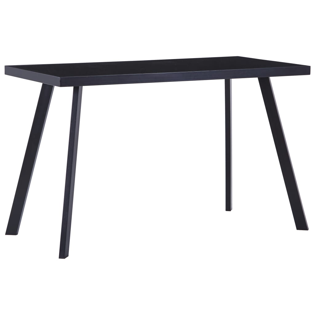 Spisebord Svart 120X60X75 Cm Herdet Glass