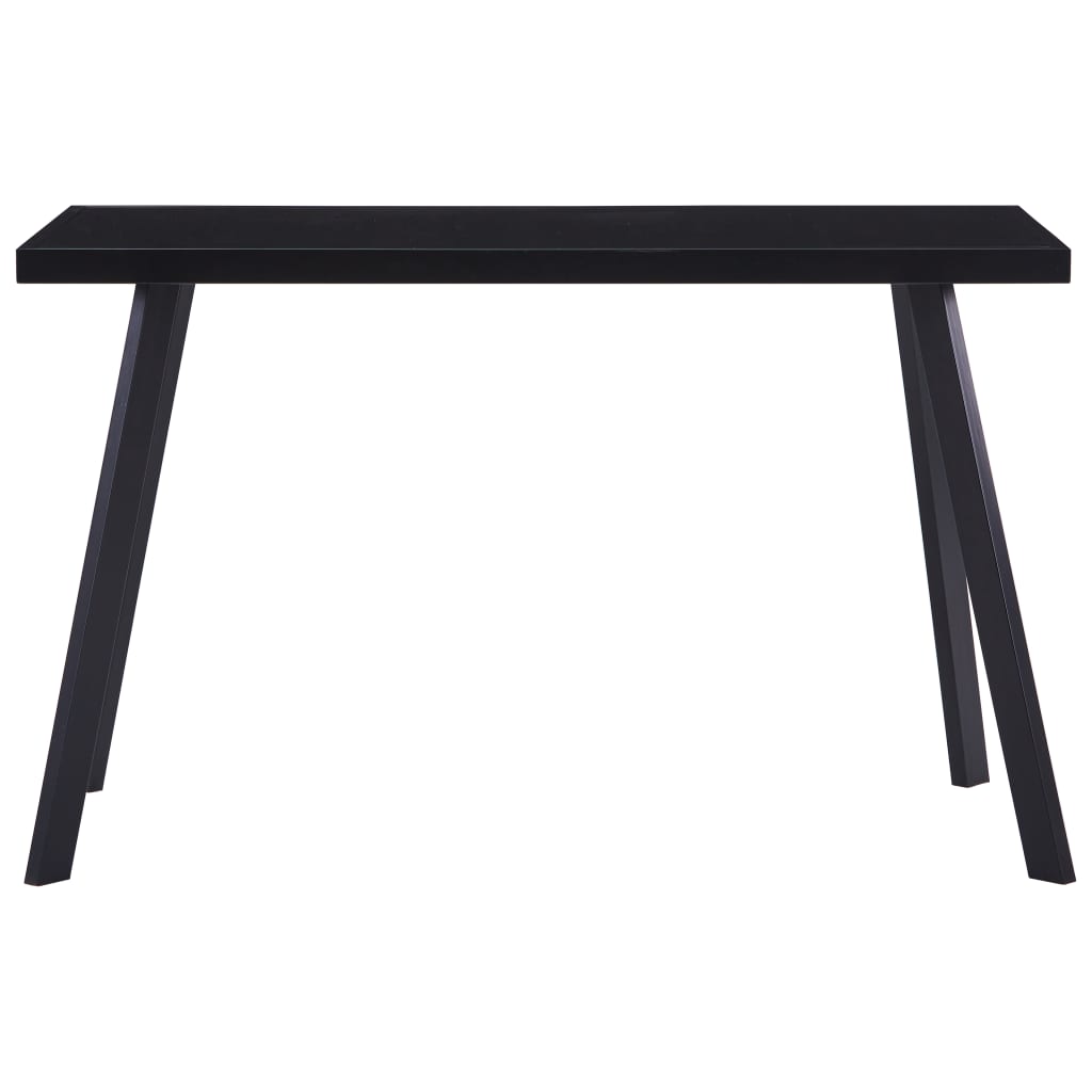 Spisebord Svart 120X60X75 Cm Herdet Glass
