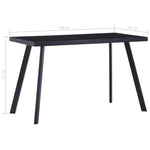 Spisebord Svart 120X60X75 Cm Herdet Glass