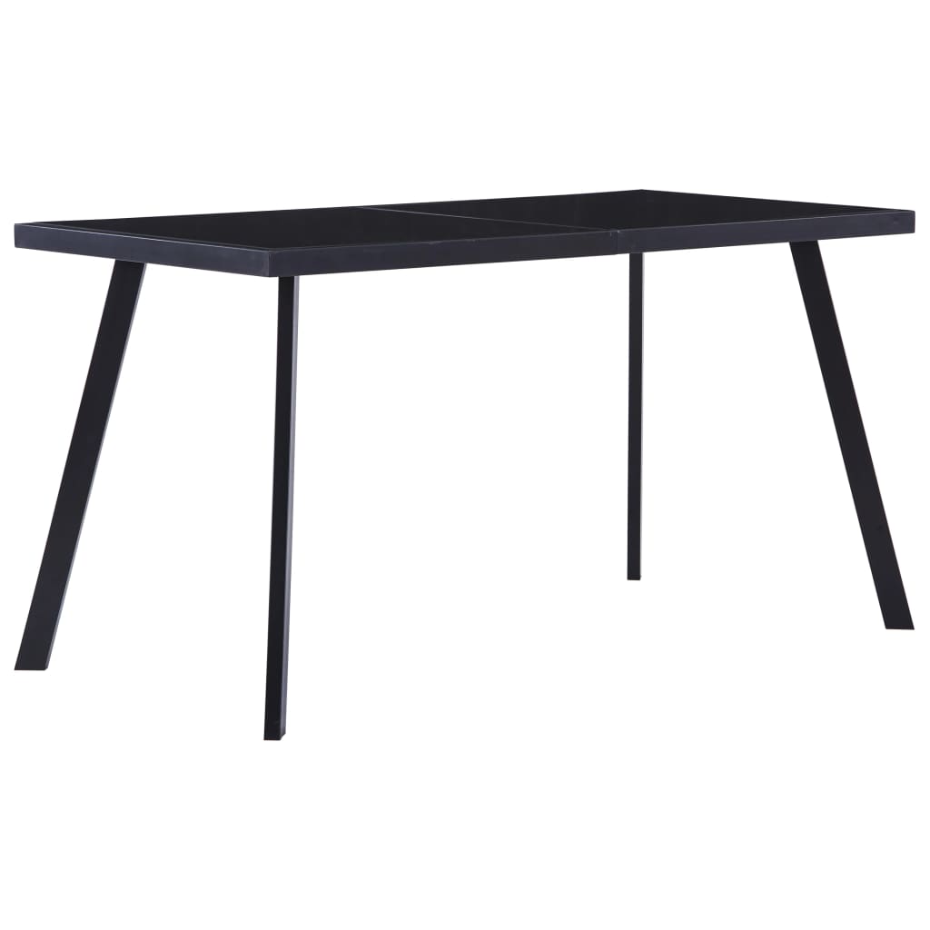 Spisebord Svart 140X70X75 Cm Herdet Glass