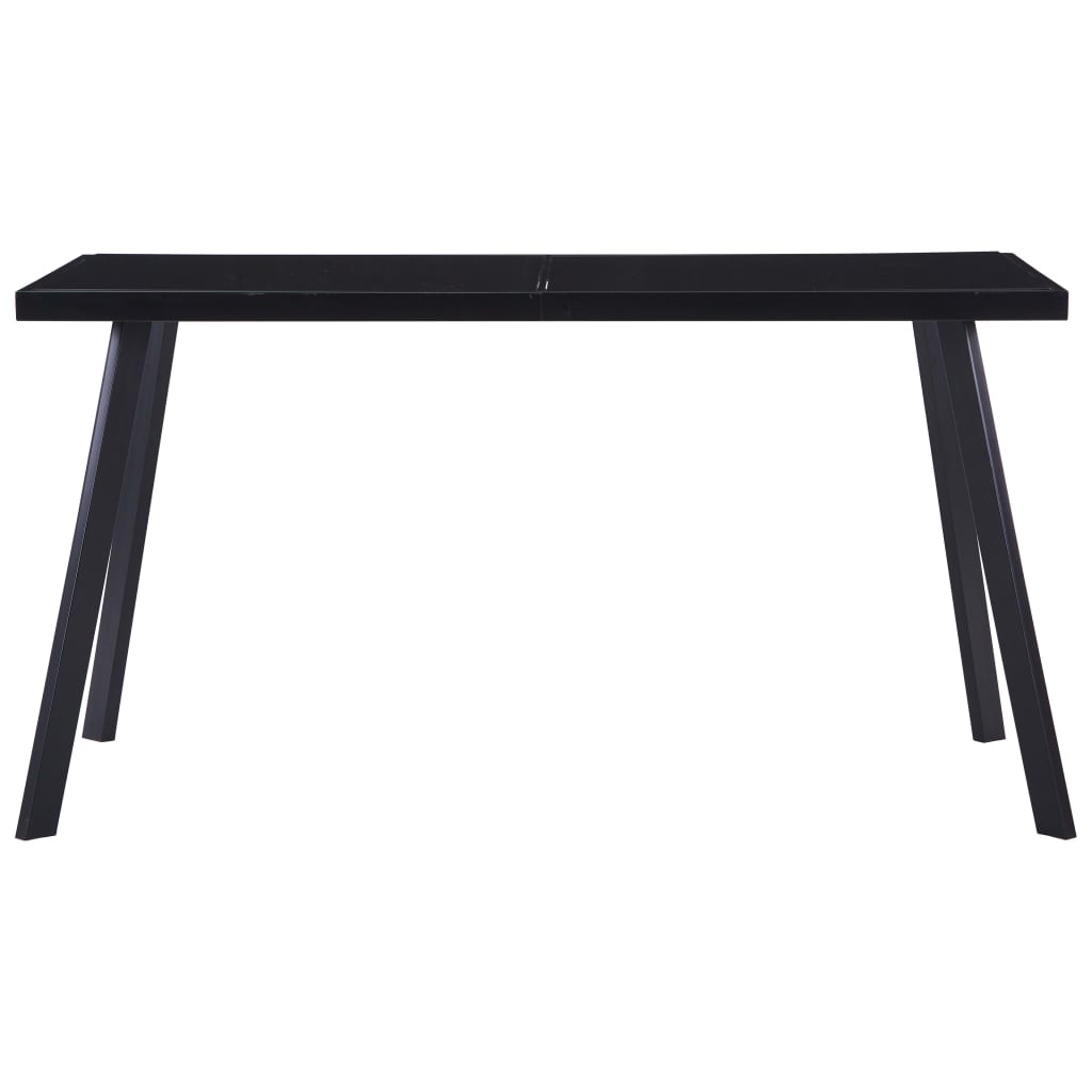 Spisebord Svart 140X70X75 Cm Herdet Glass
