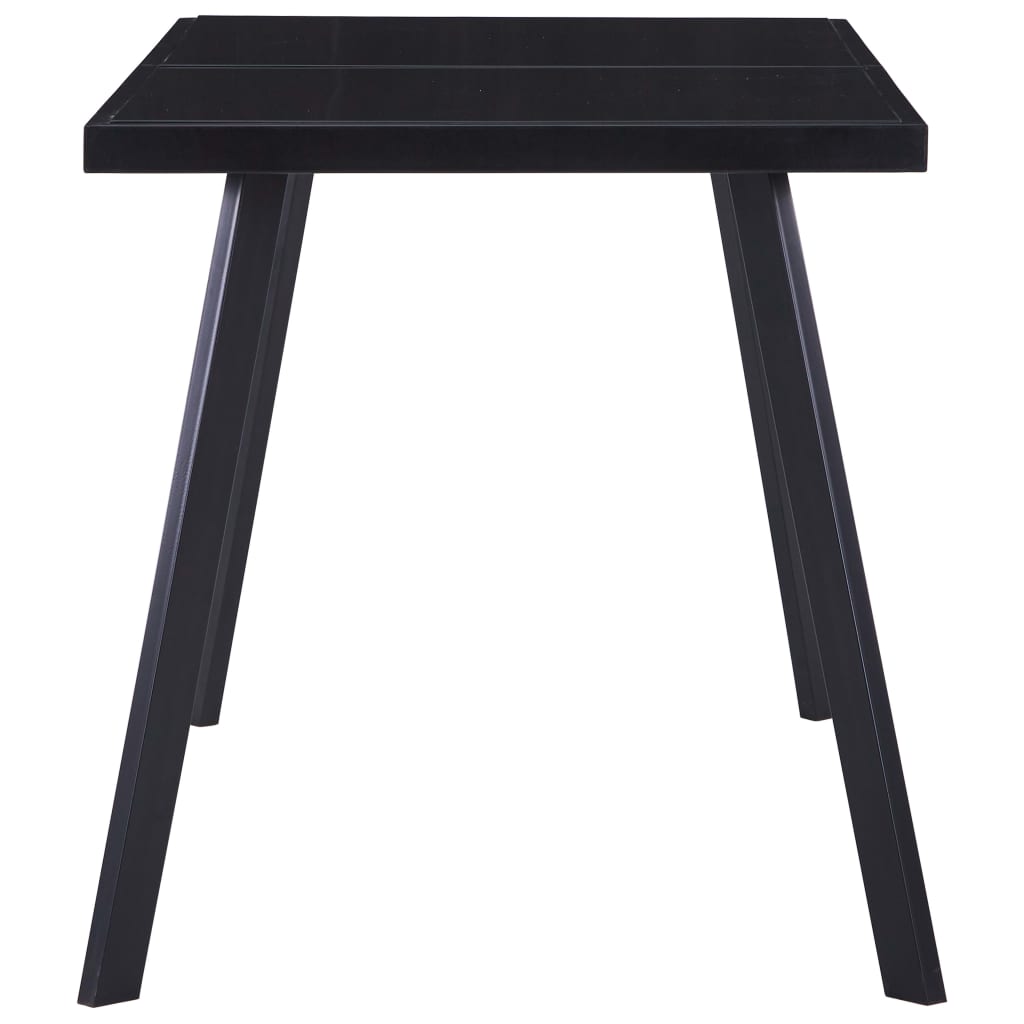Spisebord Svart 140X70X75 Cm Herdet Glass