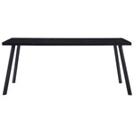 Spisebord Svart 160X80X75 Cm Herdet Glass