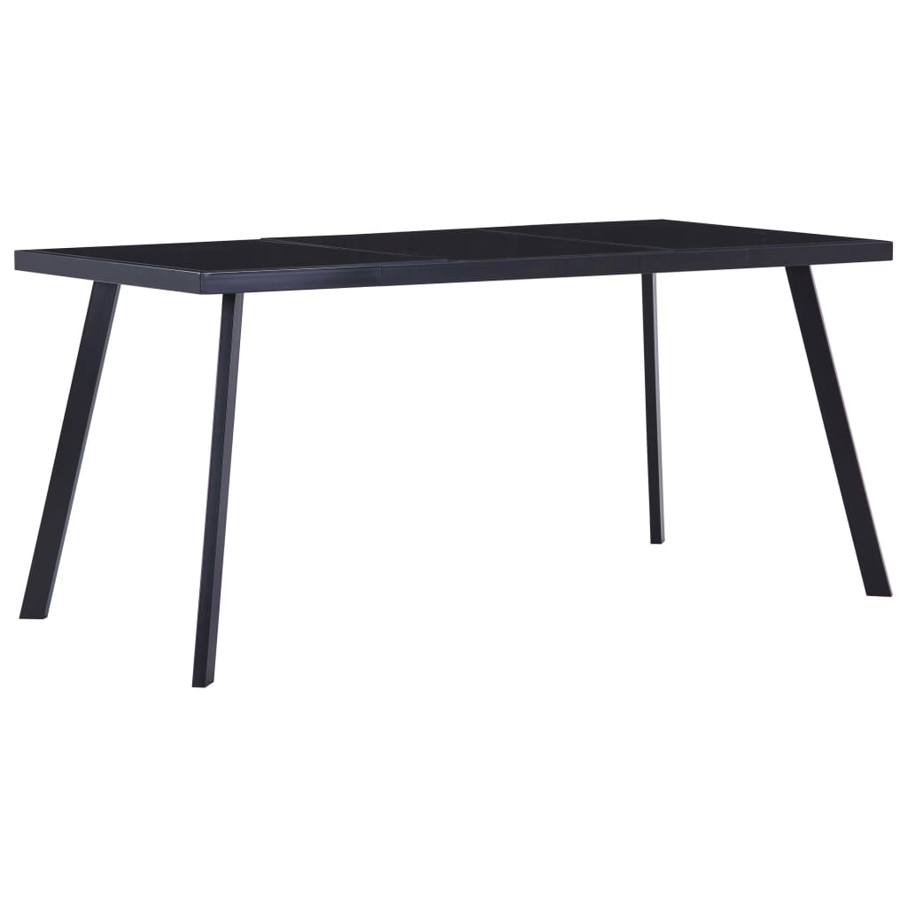 Spisebord Svart 180X90X75 Cm Herdet Glass