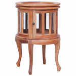 Vitrineskap Naturell 50X50X76 Cm Heltre Mahogni