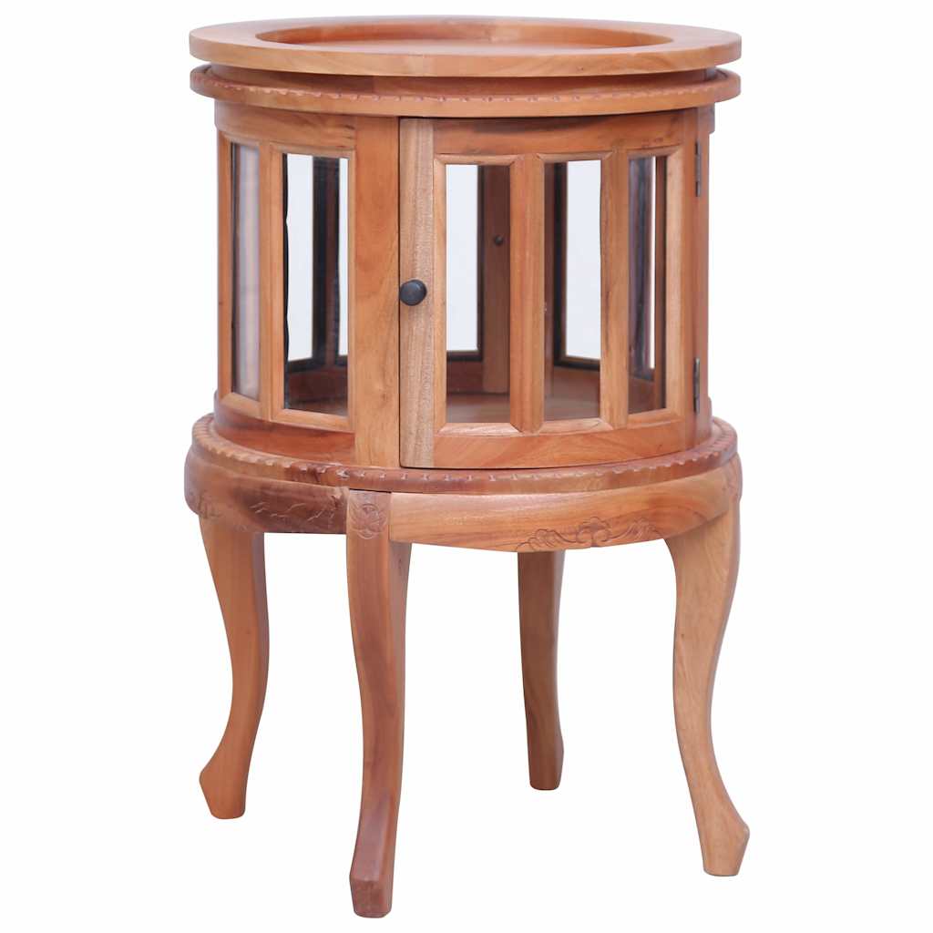 Vitrineskap Naturell 50X50X76 Cm Heltre Mahogni