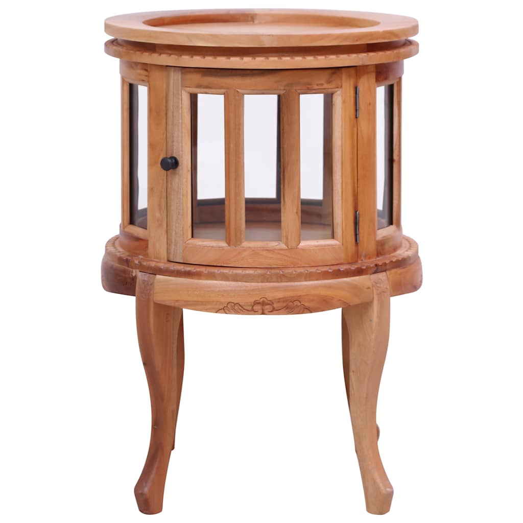 Vitrineskap Naturell 50X50X76 Cm Heltre Mahogni