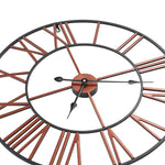 Veggklokke Metall 58 Cm Rød