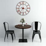Veggklokke Metall 58 Cm Rød