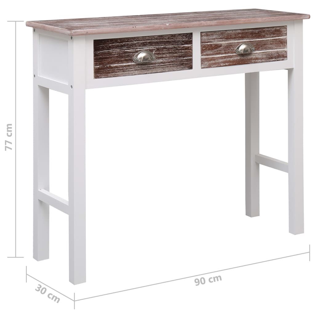 Konsollbord Brun 90X30X77 Cm Tre