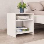 Nattbord 2 Stk Hvit 40X30X40 Cm Konstruert Tre