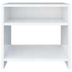 Nattbord 2 Stk Hvit 40X30X40 Cm Konstruert Tre