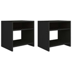 Nattbord 2 Stk Svart 40X30X40 Cm Konstruert Tre