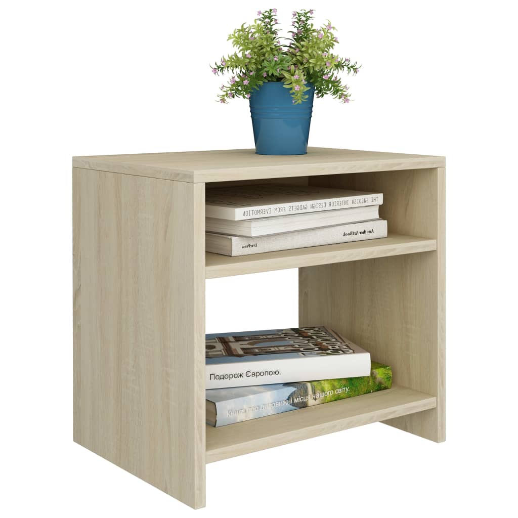 Nattbord Sonoma Eik 40X30X40 Cm Konstruert Tre