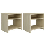 Nattbord 2 Stk Sonoma Eik 40X30X40 Cm Konstruert Tre