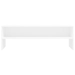 Tv-Benk Hvit 120X40X40 Cm Konstruert Tre