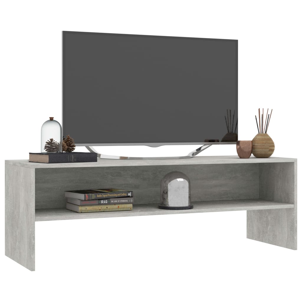 Tv-Benk Betonggrå 120X40X40 Cm Konstruert Tre