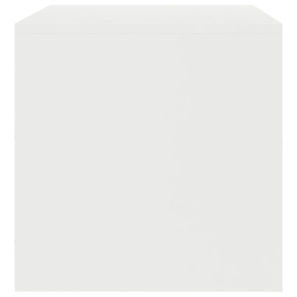 Tv-Benk Hvit 100X40X40 Cm Konstruert Tre