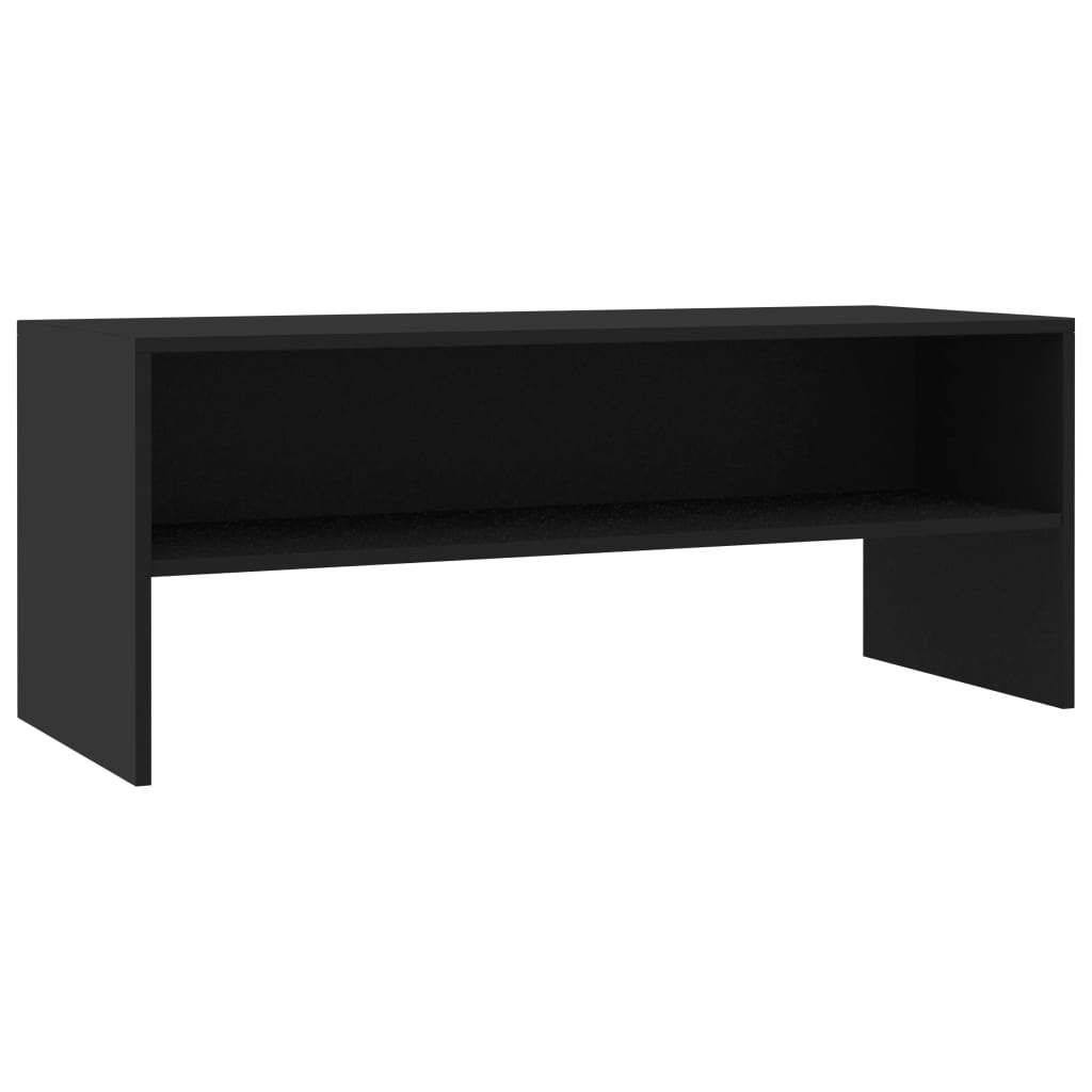 Tv-Benk Svart 100X40X40 Cm Konstruert Tre