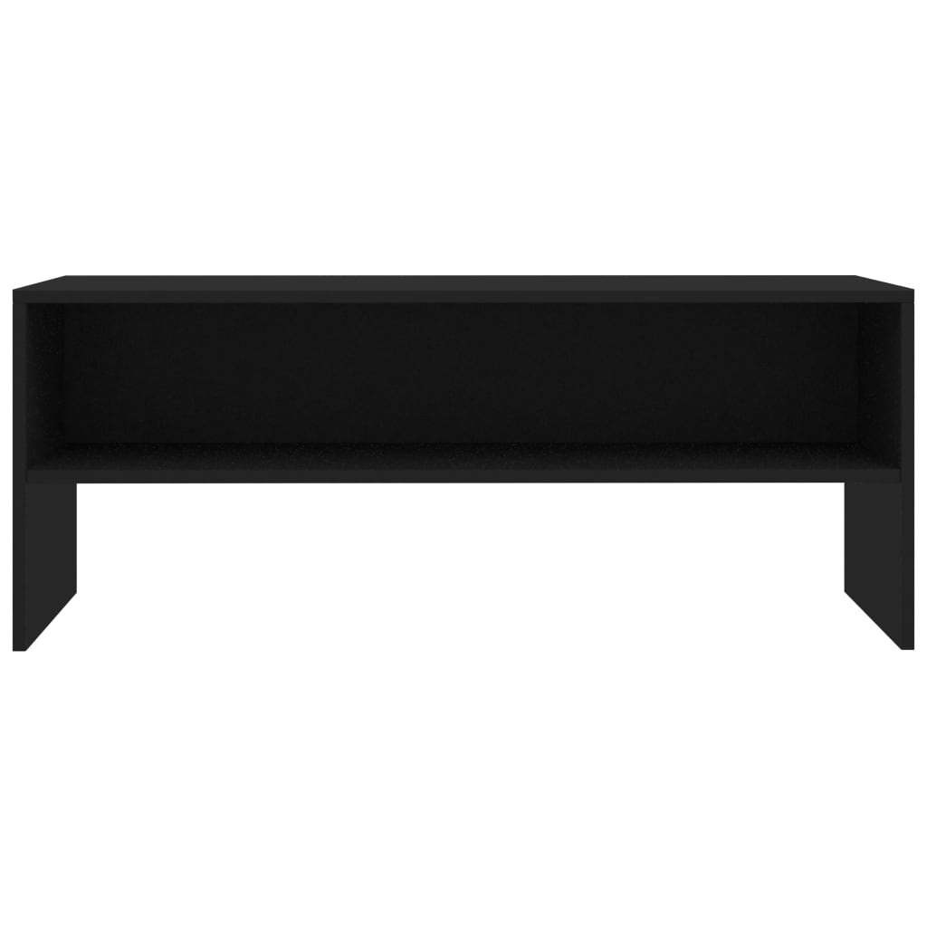 Tv-Benk Svart 100X40X40 Cm Konstruert Tre