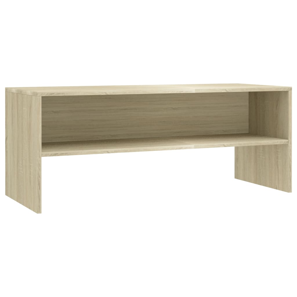 Tv-Benk Sonoma Eik 100X40X40 Cm Konstruert Tre