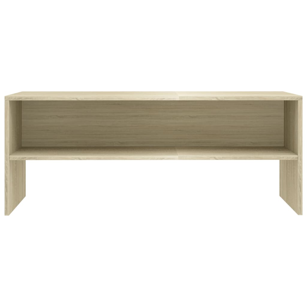 Tv-Benk Sonoma Eik 100X40X40 Cm Konstruert Tre