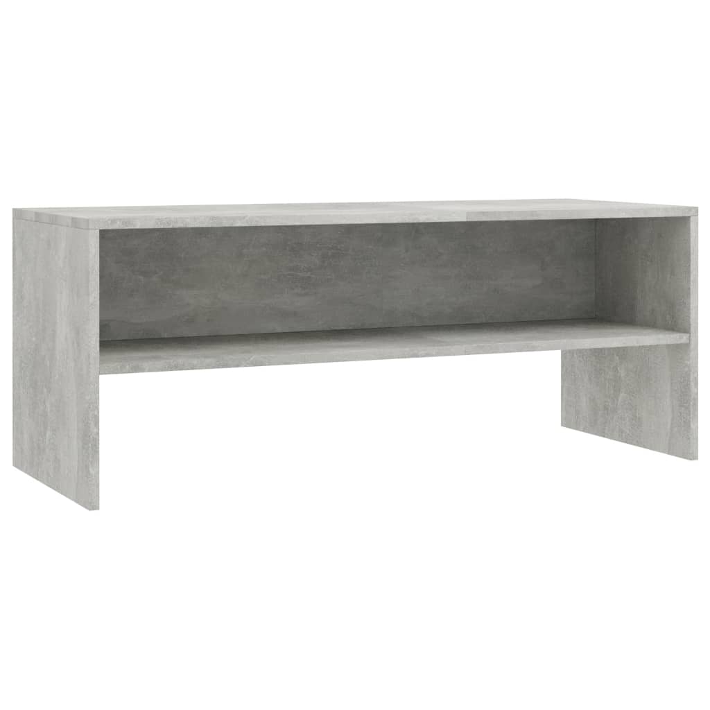Tv-Benk Betonggrå 100X40X40 Cm Konstruert Tre