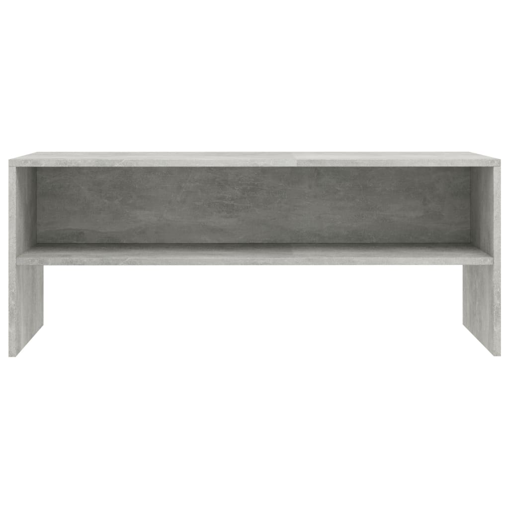 Tv-Benk Betonggrå 100X40X40 Cm Konstruert Tre
