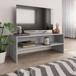 Tv-Benk Betonggrå 100X40X40 Cm Konstruert Tre